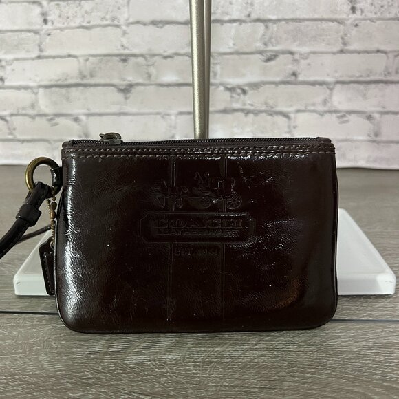 Coach Handbags - Coact Patent Leather Wristlet